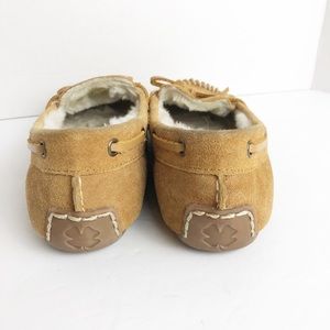 Lucky Brand Soana Black White Faux Fur Lined Slip On Slippers Size 6M